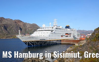 MS Hamburg in Sisimiut, Greenland 05.08.2024