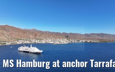 MS Hamburg at anchor Tarrafal 16.02.2025