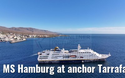 MS Hamburg at anchor Tarrafal 16.02.2025
