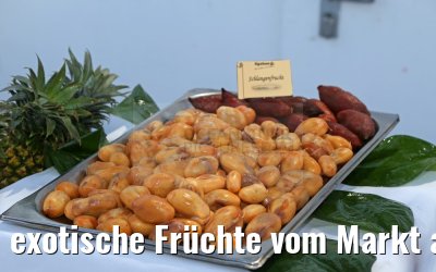 exotische Früchte vom Markt aus Thailand MS Hamburg 28.01.2016