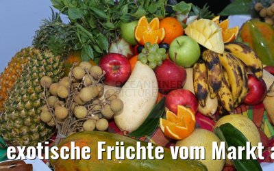 exotische Früchte vom Markt aus Thailand MS Hamburg 28.01.2016