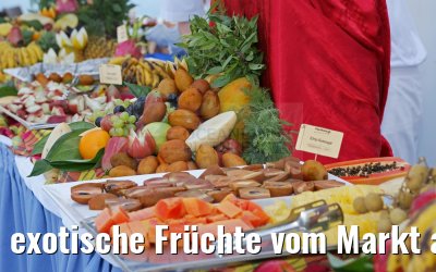exotische Früchte vom Markt aus Thailand MS Hamburg 28.01.2016