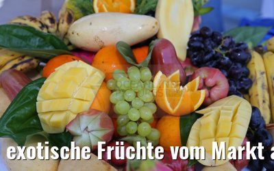 exotische Früchte vom Markt aus Thailand MS Hamburg 28.01.2016