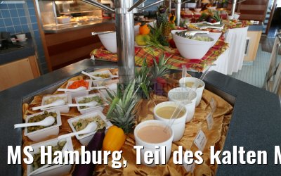MS Hamburg, Teil des kalten Mittagsbuffets 04.02.2016