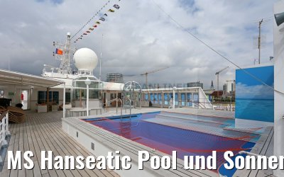 MS Hanseatic Pool und Sonnendeck