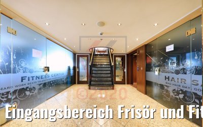 Eingangsbereich Frisör und Fitness Center MS Inspire