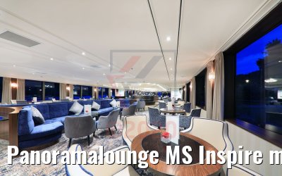 Panoramalounge MS Inspire mit Seitenbeleuchtung