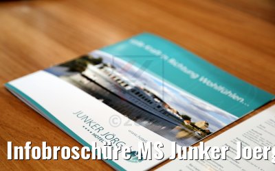 Infobroschüre MS Junker Joerg