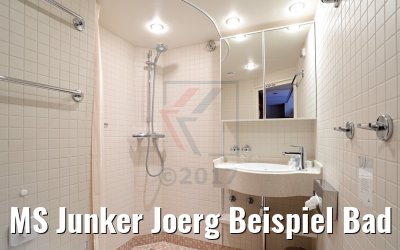 MS Junker Joerg Beispiel Bad in Suiten