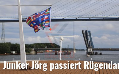 Junker Jörg passiert Rügendammbrücke 02.08.2020