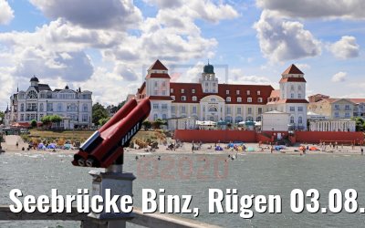 Seebrücke Binz, Rügen 03.08.2020