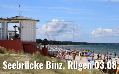Seebrücke Binz, Rügen 03.08.2020