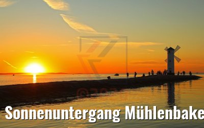 Sonnenuntergang Mühlenbake Swinemünde 05.08.2020