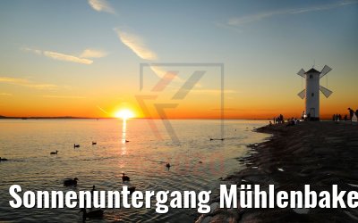 Sonnenuntergang Mühlenbake Swinemünde 05.08.2020