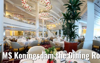 MS Koningsdam the Dining Room lower level