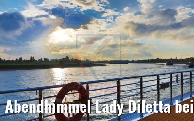 Abendhimmel Lady Diletta bei Düsseldorf 23.10.2020