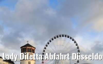 Lady Diletta Abfahrt Düsseldorf mit Altstadt 23.10.2020