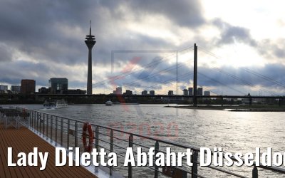 Lady Diletta Abfahrt Düsseldorf Skyline 23.10.2020