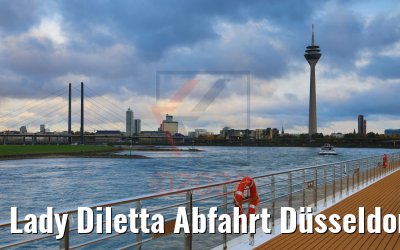 Lady Diletta Abfahrt Düsseldorf Skyline 23.10.2020