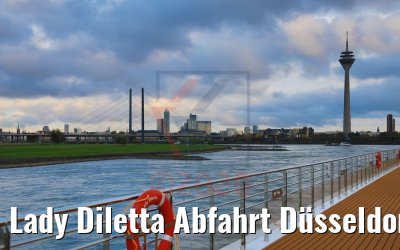 Lady Diletta Abfahrt Düsseldorf Skyline 23.10.2020