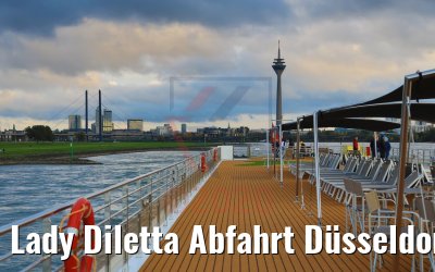 Lady Diletta Abfahrt Düsseldorf Skyline 23.10.2020