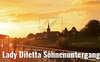 Lady Diletta Sonnenuntergang bei Düsseldorf 23.10.2020
