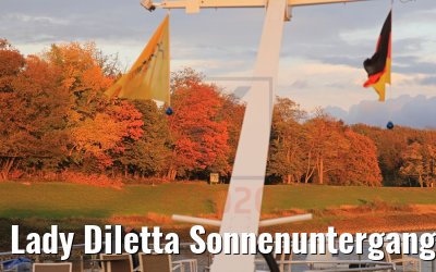 Lady Diletta Sonnenuntergang bei Düsseldorf 23.10.2020