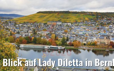Blick auf Lady Diletta in Bernkastel 27.10.2020