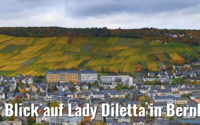 Blick auf Lady Diletta in Bernkastel 27.10.2020
