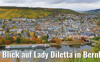Blick auf Lady Diletta in Bernkastel 27.10.2020