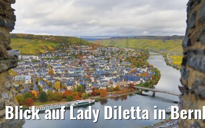 Blick auf Lady Diletta in Bernkastel 27.10.2020