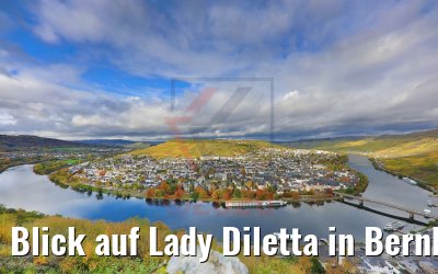 Blick auf Lady Diletta in Bernkastel 27.10.2020