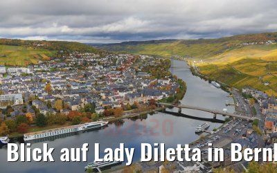 Blick auf Lady Diletta in Bernkastel 27.10.2020