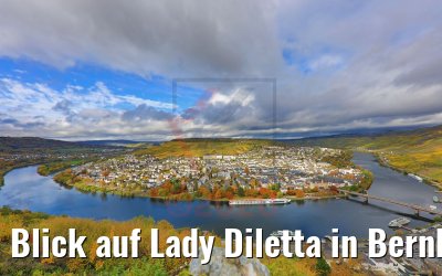 Blick auf Lady Diletta in Bernkastel 27.10.2020