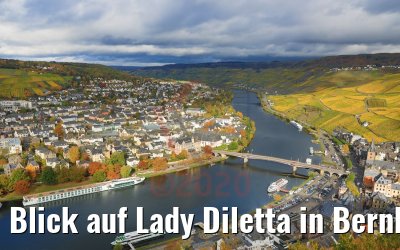 Blick auf Lady Diletta in Bernkastel 27.10.2020