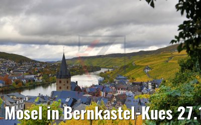 Mosel in Bernkastel-Kues 27.10.2020