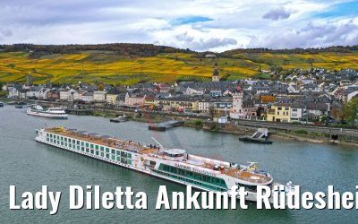 Lady Diletta Ankunft Rüdesheim 28.10.2020