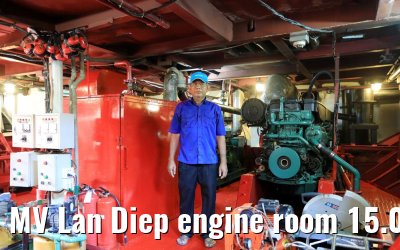 MV Lan Diep engine room 15.04.2017