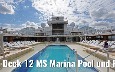 Deck 12 MS Marina Pool und Panoramaaufzüge