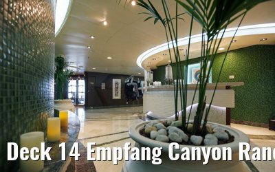 Deck 14 Empfang Canyon Ranch Spa MS Marina