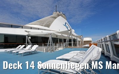 Deck 14 Sonnenliegen MS Marina