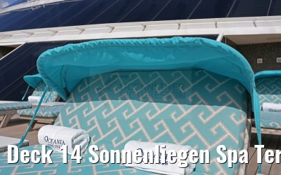 Deck 14 Sonnenliegen Spa Terrace MS Marina