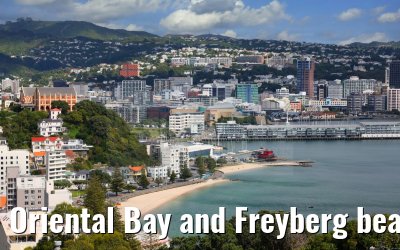 Oriental Bay and Freyberg beach view