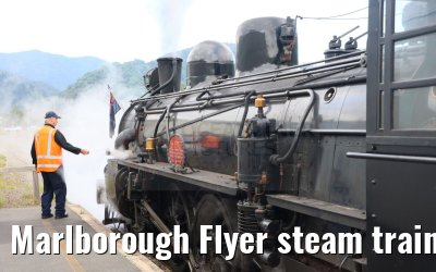 Marlborough Flyer steam train Picton