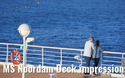 MS Noordam Deck impressions after departure Picton