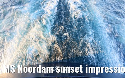 MS Noordam sunset impressions Promenade