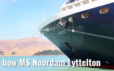 bow MS Noordam Lyttelton