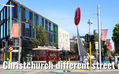 Christchurch different street impressions