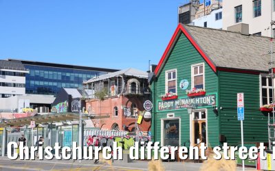 Christchurch different street impressions