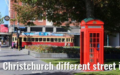 Christchurch different street impressions